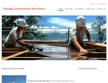 Tablet Screenshot of chicagoconstructionrecruiters.com
